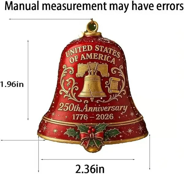 🔥United States 250th Anniversary Bell Ornament