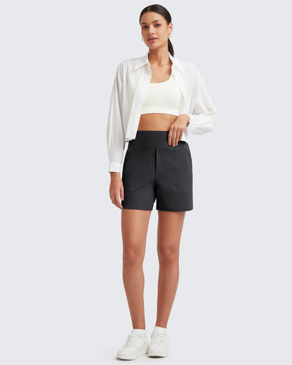 ⏳LAST DAY SALE 50% OFF✨Women's Everyday High-Waisted Athletic Shorts With Pockets
