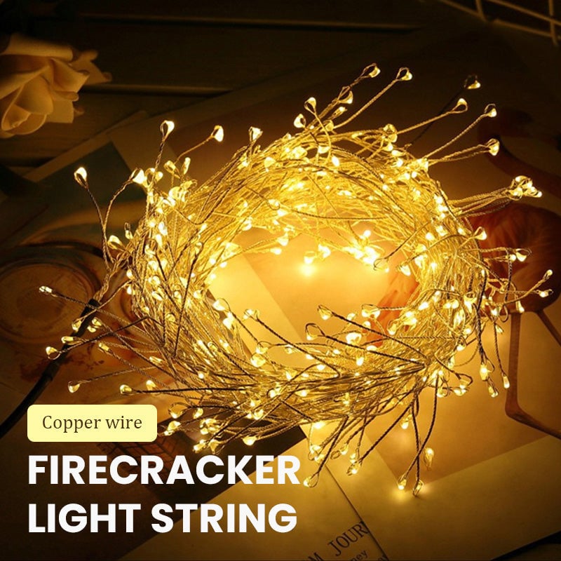 🔥LED Copper Wire Firecracker Light String