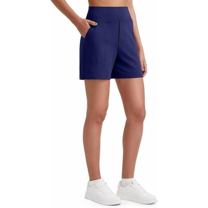 ⏳LAST DAY SALE 50% OFF✨Women's Everyday High-Waisted Athletic Shorts With Pockets