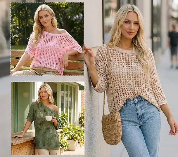 SerryLine™ Openwork Summer Cover-Up