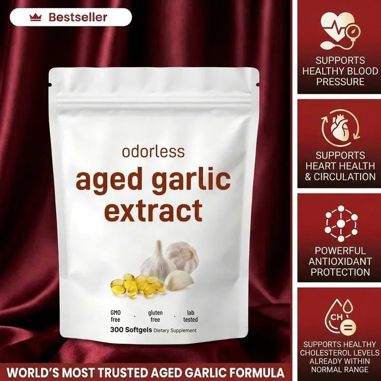 Aged Garlic Extract - 7500mg Odorless Softgels