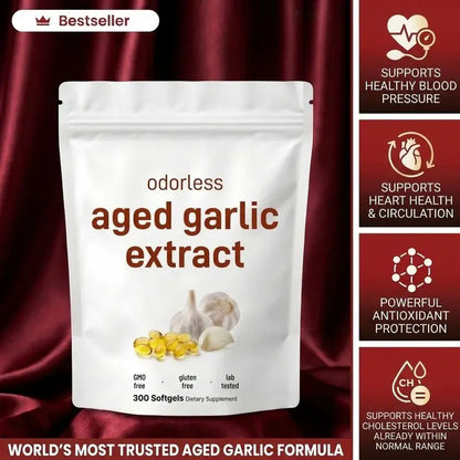 Aged Garlic Extract - 7500mg Odorless Softgels
