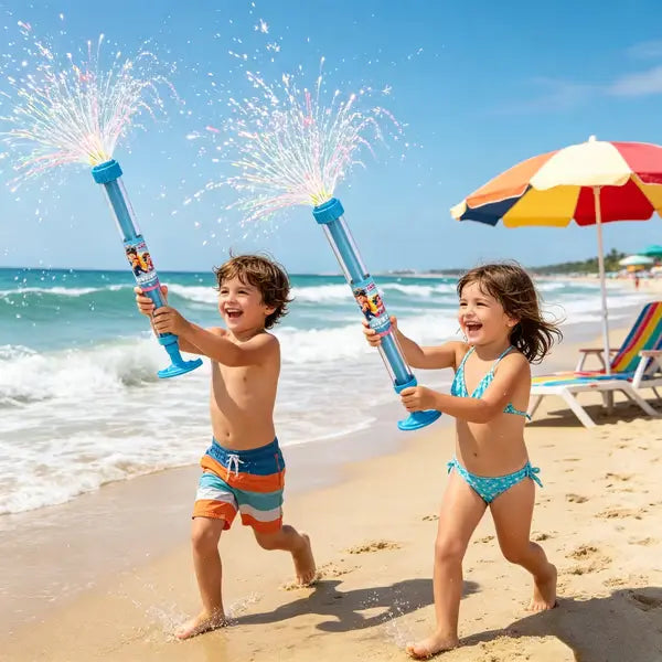 🌈 Glowing Rainbow Water Blaster | Summer Fun That Pops Like Magic! ✨