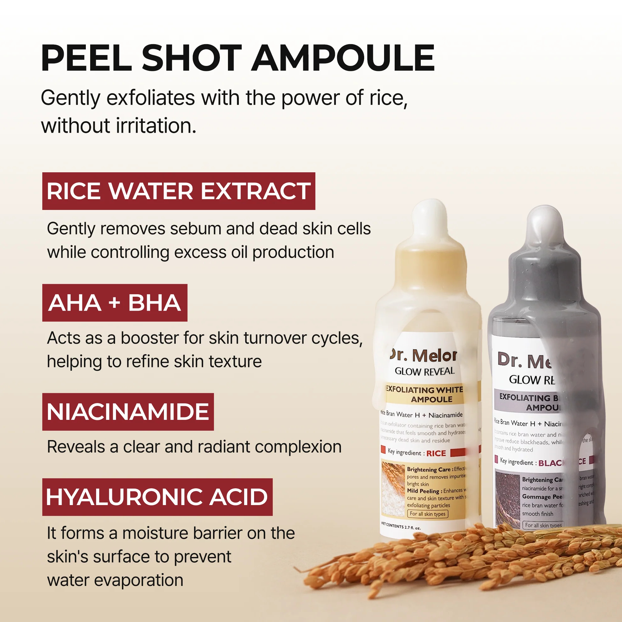 Gentle Glow Rice Ampoule