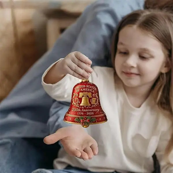 🔥United States 250th Anniversary Bell Ornament