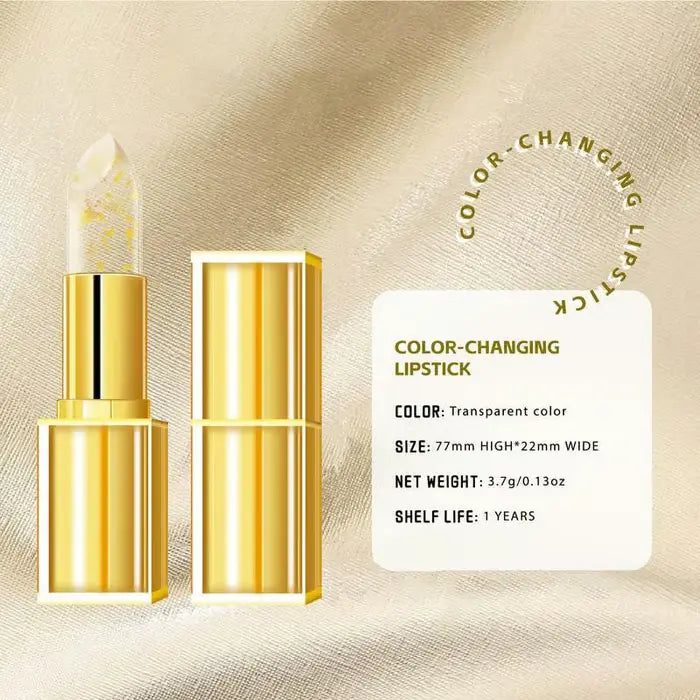 CrystalGlow Color-Changing Lipstick