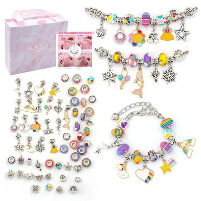 🎉Great gift -🎀Charm Bracelet Making Kit for Girls