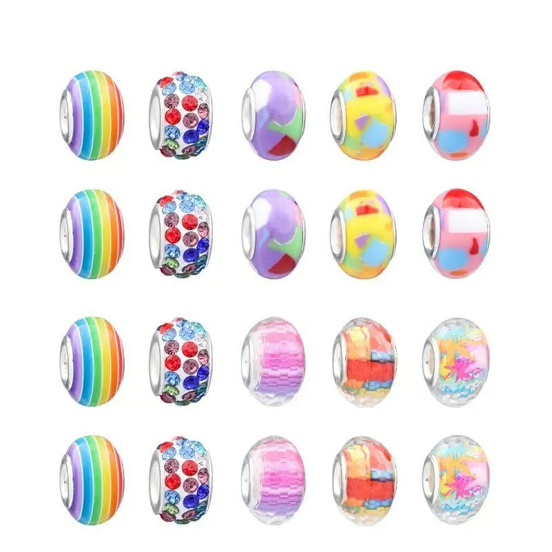 🎉Great gift -🎀Charm Bracelet Making Kit for Girls