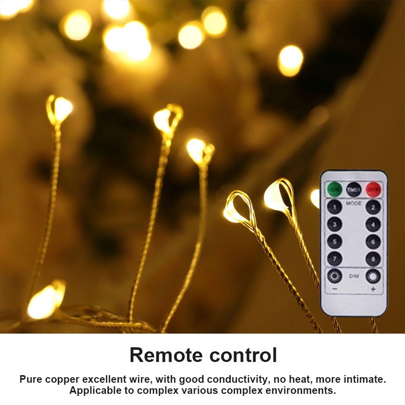 🔥LED Copper Wire Firecracker Light String