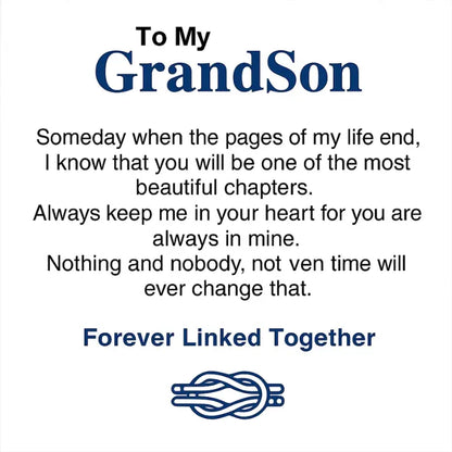 Gift for son - Infinity bracelet engraved with name