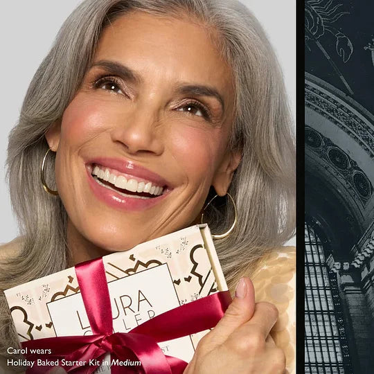 Tuscan Dreams Holiday Baked Starter Kit (4PC)-Full Face Makeup Palette, Foundation with Limited Edition Brushes