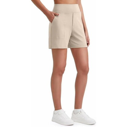⏳LAST DAY SALE 50% OFF✨Women's Everyday High-Waisted Athletic Shorts With Pockets