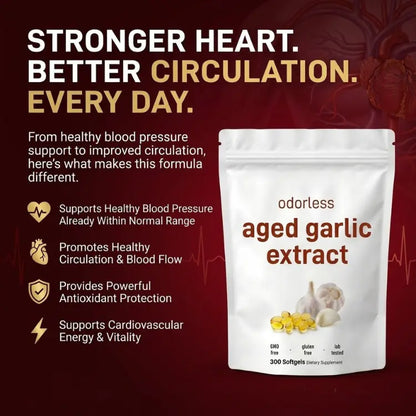 Aged Garlic Extract - 7500mg Odorless Softgels