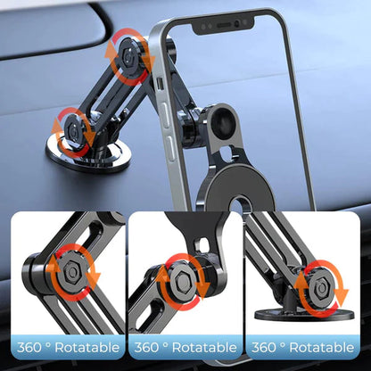 Multi-device 360° Magnetic Phone Mount for Car