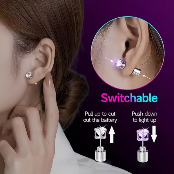 ✨LED Earrings, Light Up Stud Earrings (Pair)
