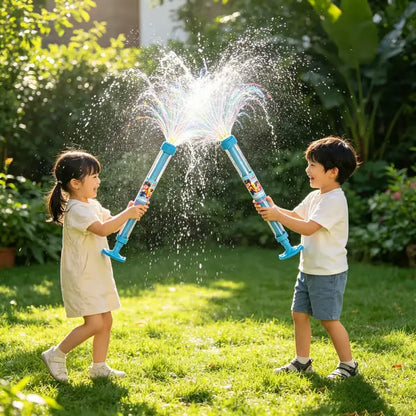 🌈 Glowing Rainbow Water Blaster | Summer Fun That Pops Like Magic! ✨