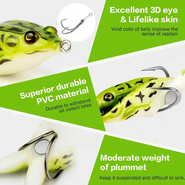 🎁Hot Sale Promotion 50% OFF🔥 3PCS Frog Lures Baits Fishing Tools