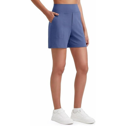 ⏳LAST DAY SALE 50% OFF✨Women's Everyday High-Waisted Athletic Shorts With Pockets