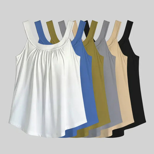 Bra-Free Pleated Cooling Tank