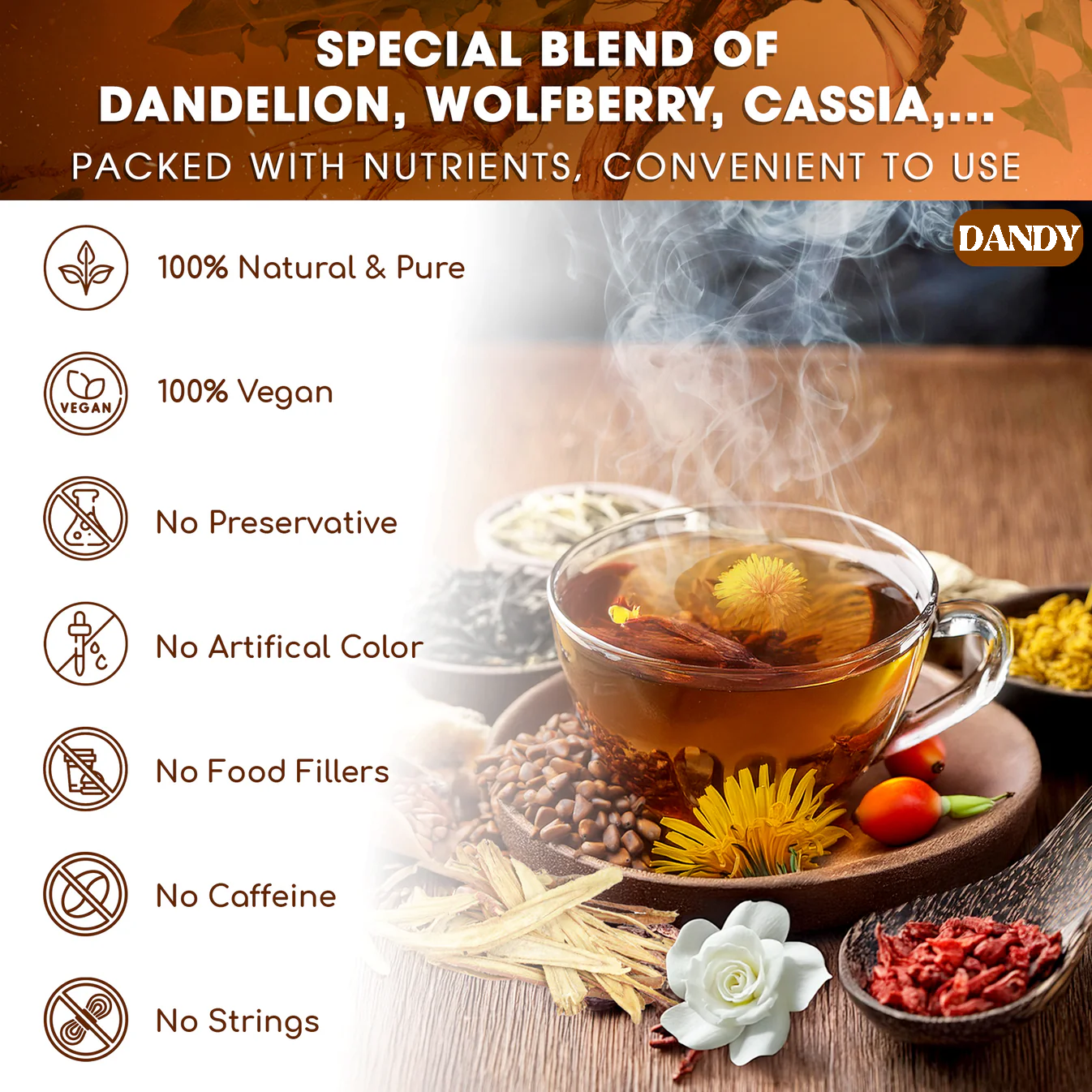 Dandelion Goji Berry Tea