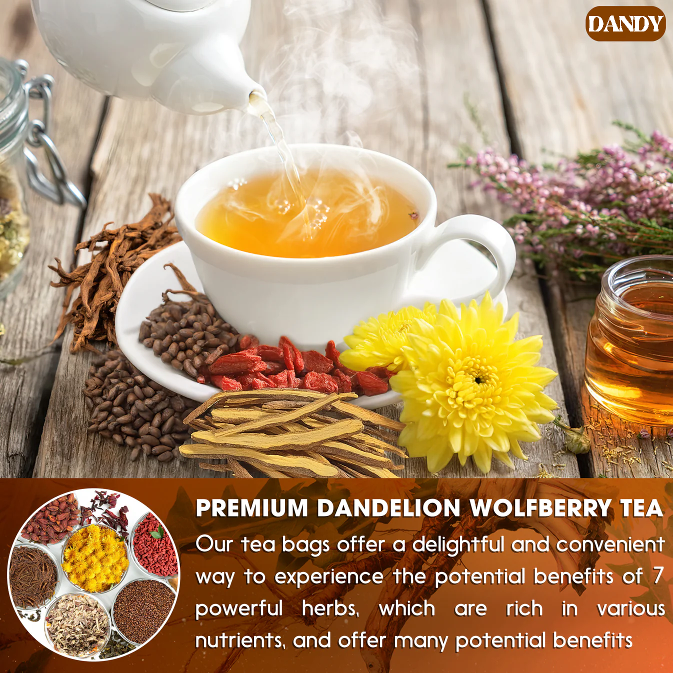 Dandelion Goji Berry Tea