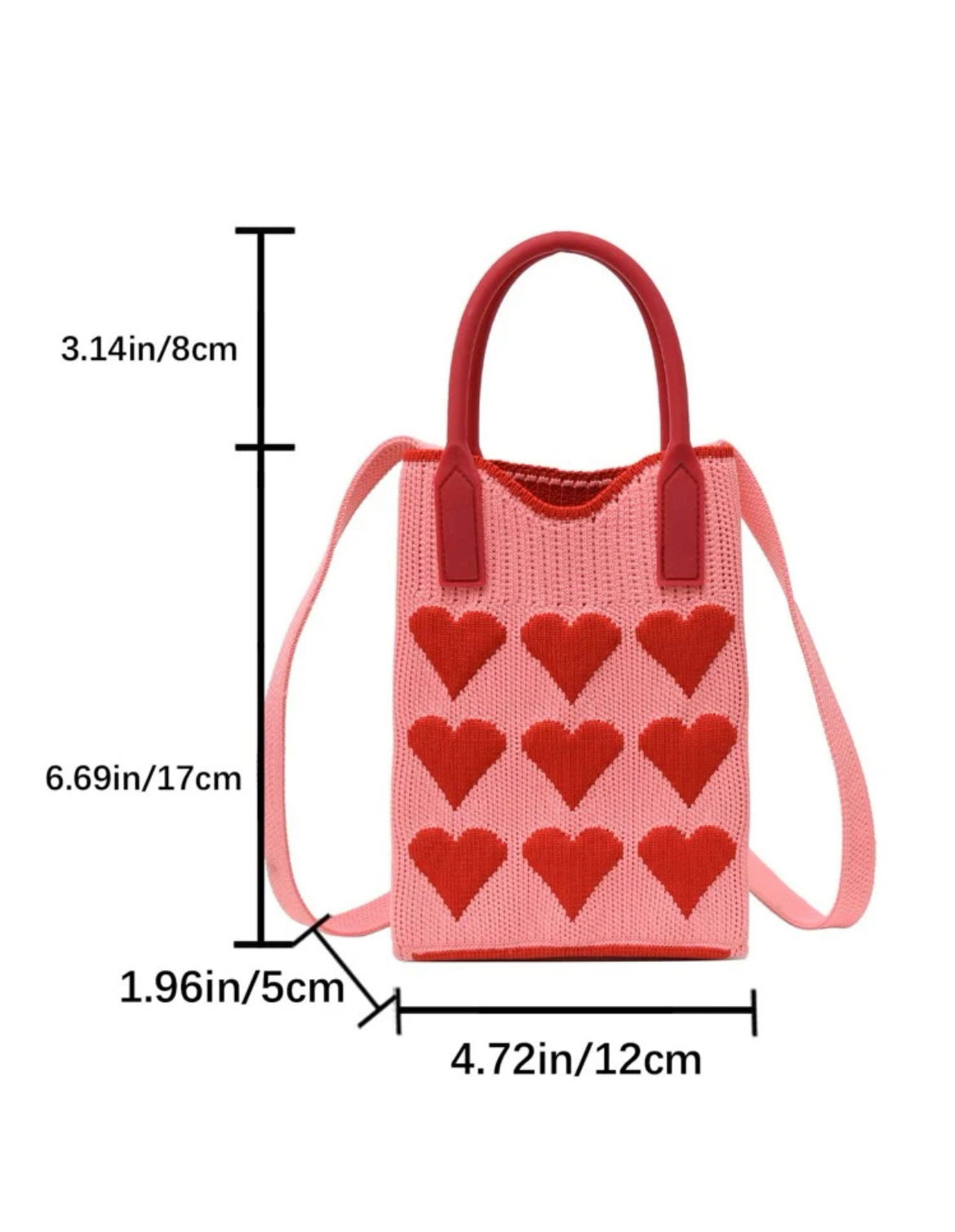 Queen of Hearts Sling Bag (Red)