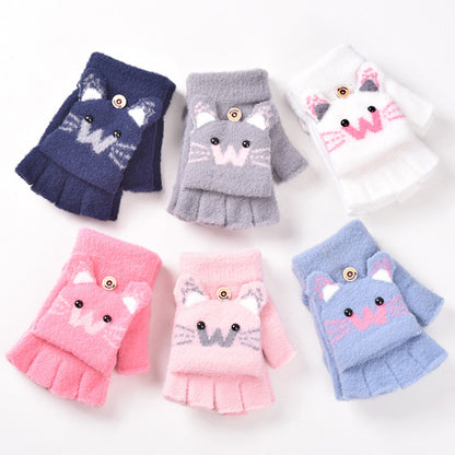 Cute Kids Cat Gloves