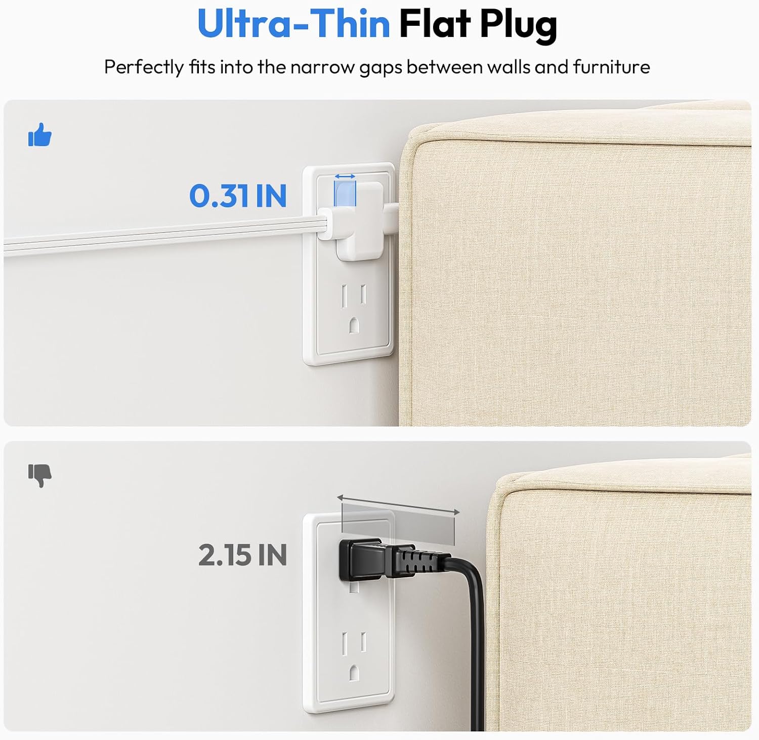 DualReach Split Extension Cord
