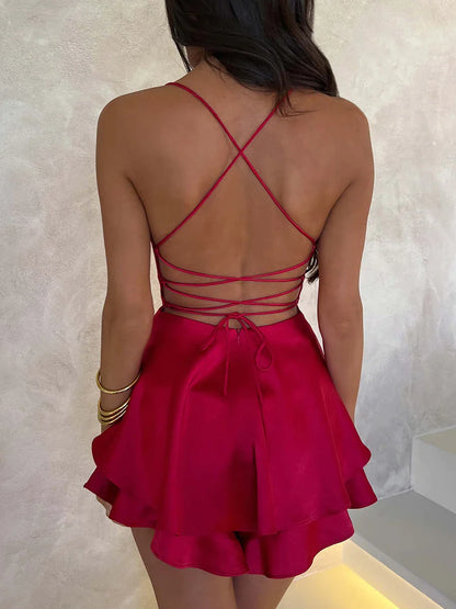 Serry Backless Playsuit