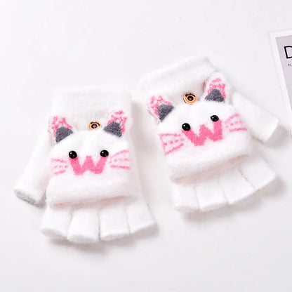 Cute Kids Cat Gloves