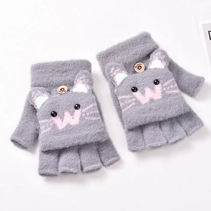Cute Kids Cat Gloves