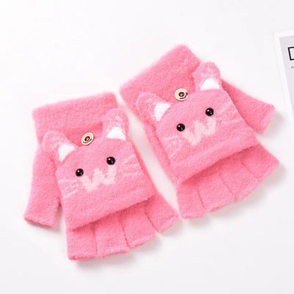 Cute Kids Cat Gloves