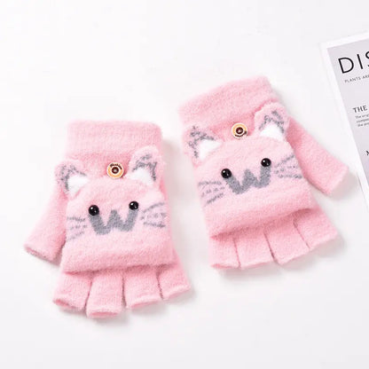 Cute Kids Cat Gloves