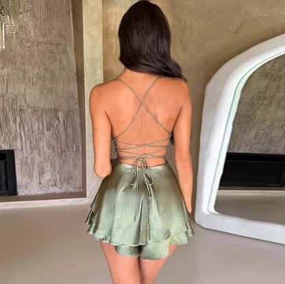 Serry Backless Playsuit