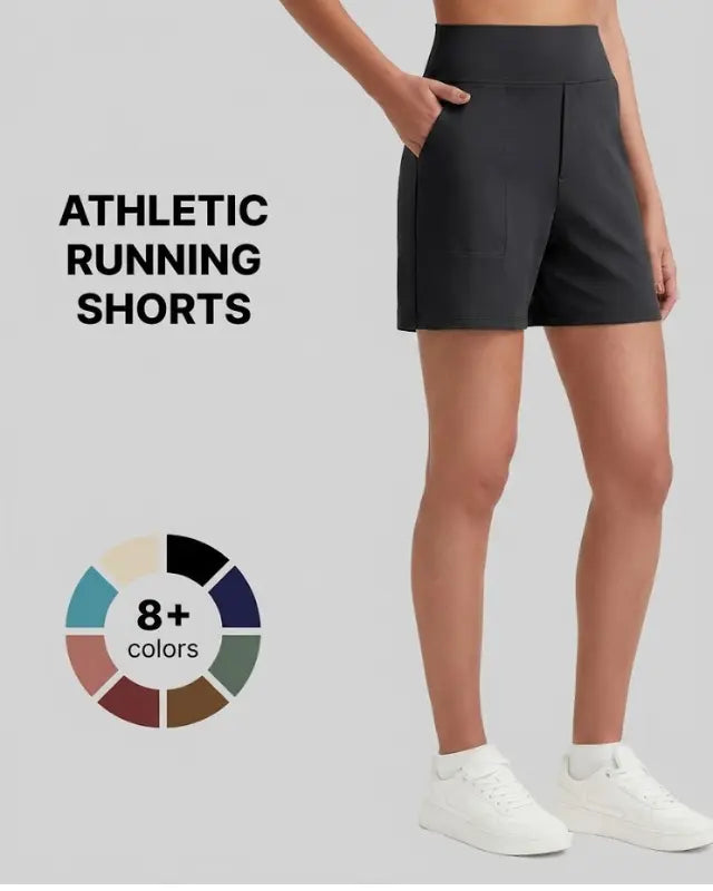 ⏳LAST DAY SALE 50% OFF✨Women's Everyday High-Waisted Athletic Shorts With Pockets