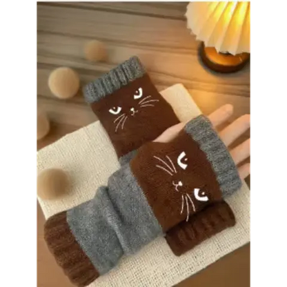 🐱Knitted Fingerless Gloves🧶