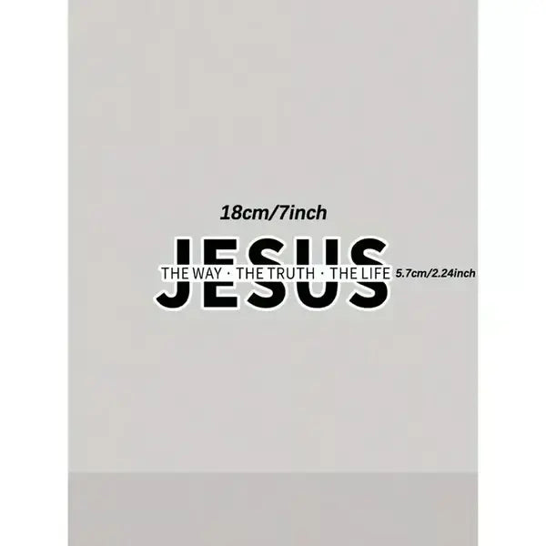 💥Jesus-The Way The Truth The Life Christian Vinyl Decal Car Sticker
