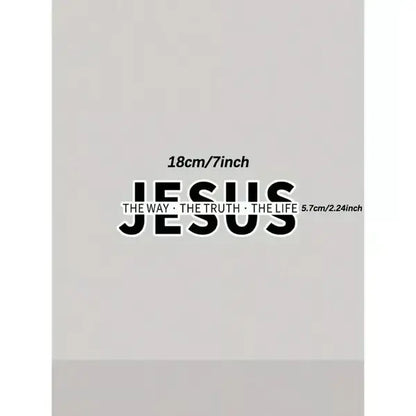 💥Jesus-The Way The Truth The Life Christian Vinyl Decal Car Sticker