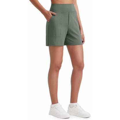 ⏳LAST DAY SALE 50% OFF✨Women's Everyday High-Waisted Athletic Shorts With Pockets