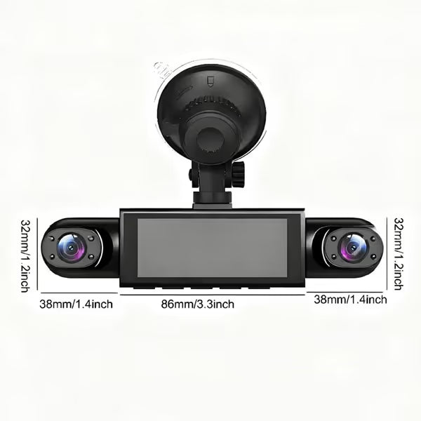 🚗4-Channel 1080P Dash Camera with Night Vision