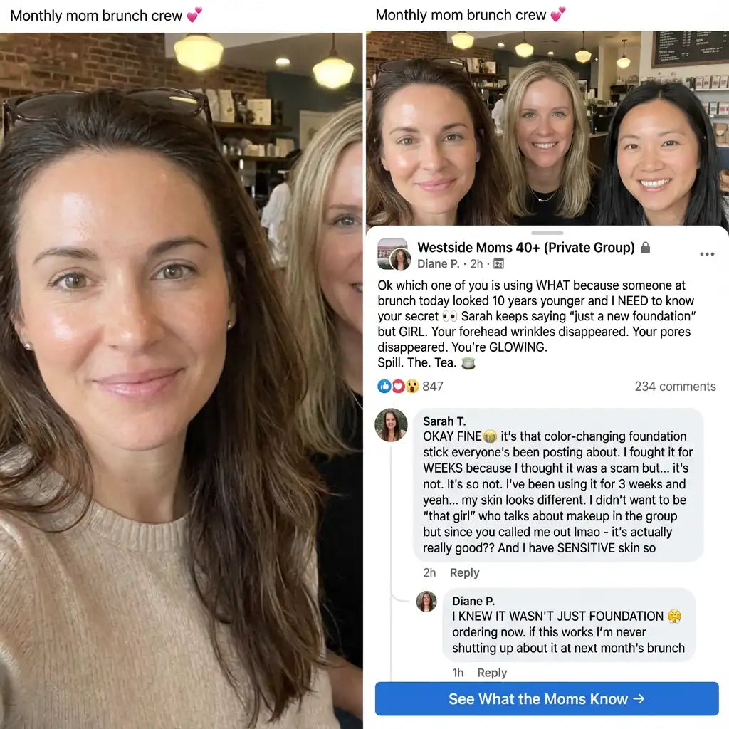 Cream Stick V White Korean Color-Changing Foundation Stick with Volufiline