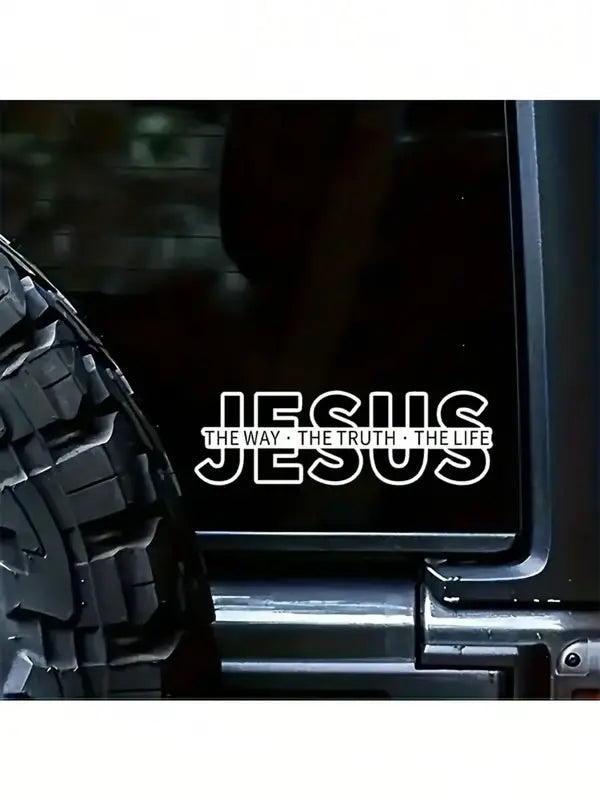 💥Jesus-The Way The Truth The Life Christian Vinyl Decal Car Sticker