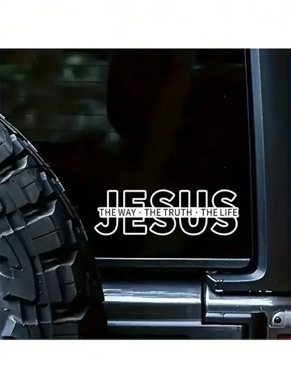 💥Jesus-The Way The Truth The Life Christian Vinyl Decal Car Sticker