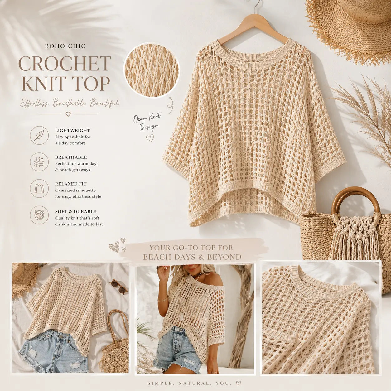 SerryLine™ Openwork Summer Cover-Up