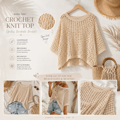 SerryLine™ Openwork Summer Cover-Up