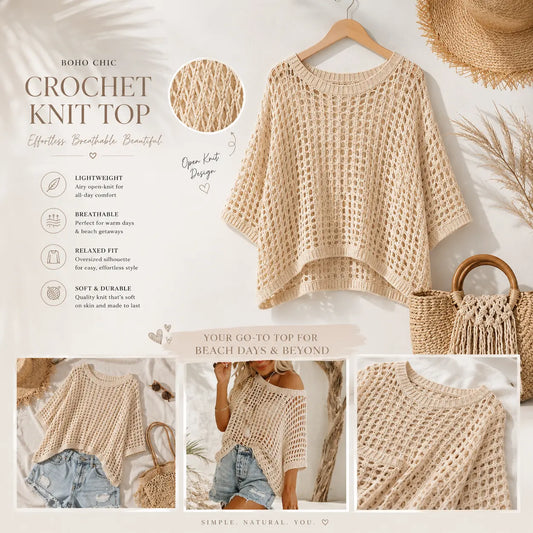 SerryLine™ Openwork Summer Cover-Up