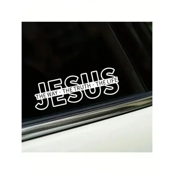 💥Jesus-The Way The Truth The Life Christian Vinyl Decal Car Sticker