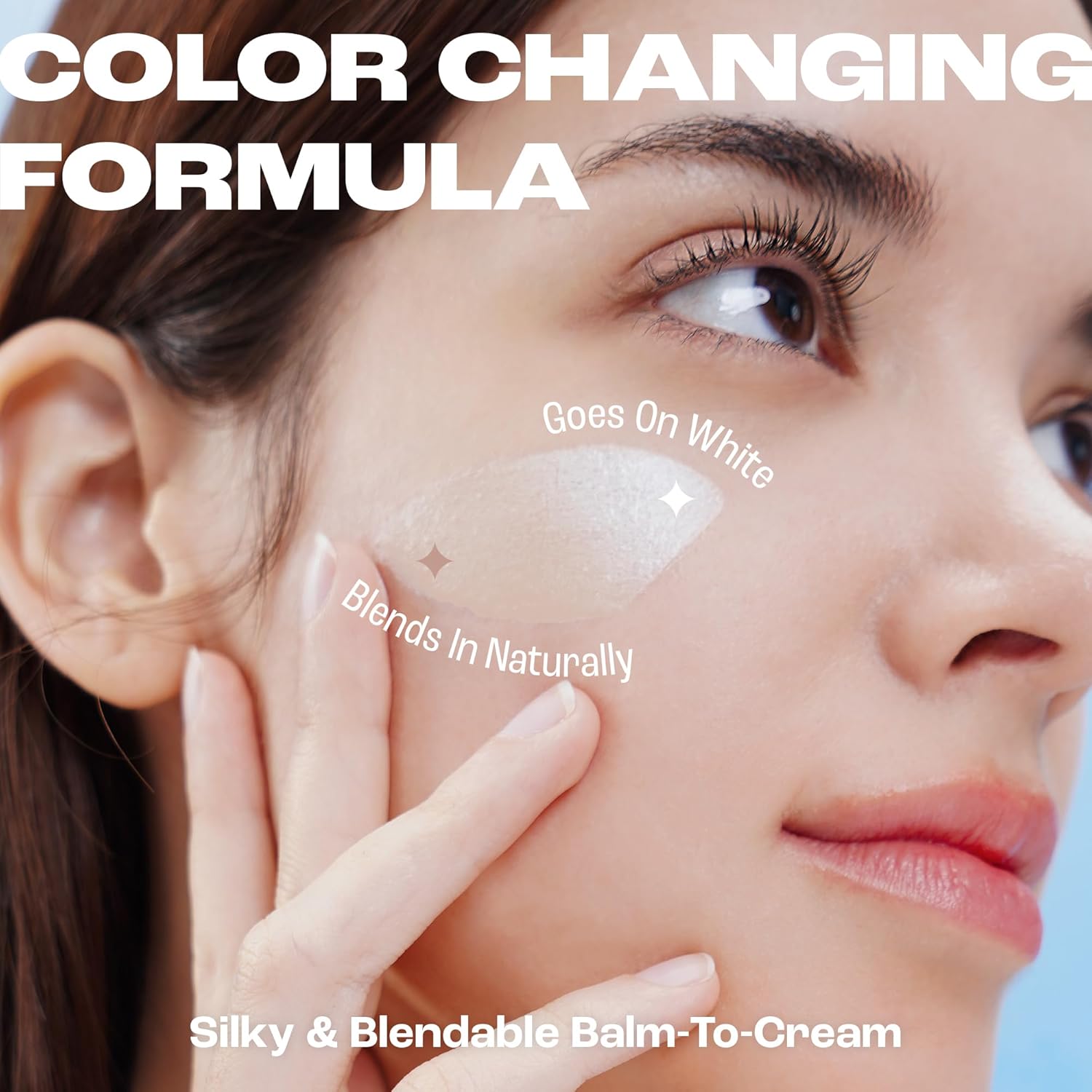 Cream Stick V White Korean Color-Changing Foundation Stick with Volufiline