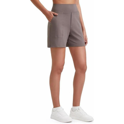⏳LAST DAY SALE 50% OFF✨Women's Everyday High-Waisted Athletic Shorts With Pockets